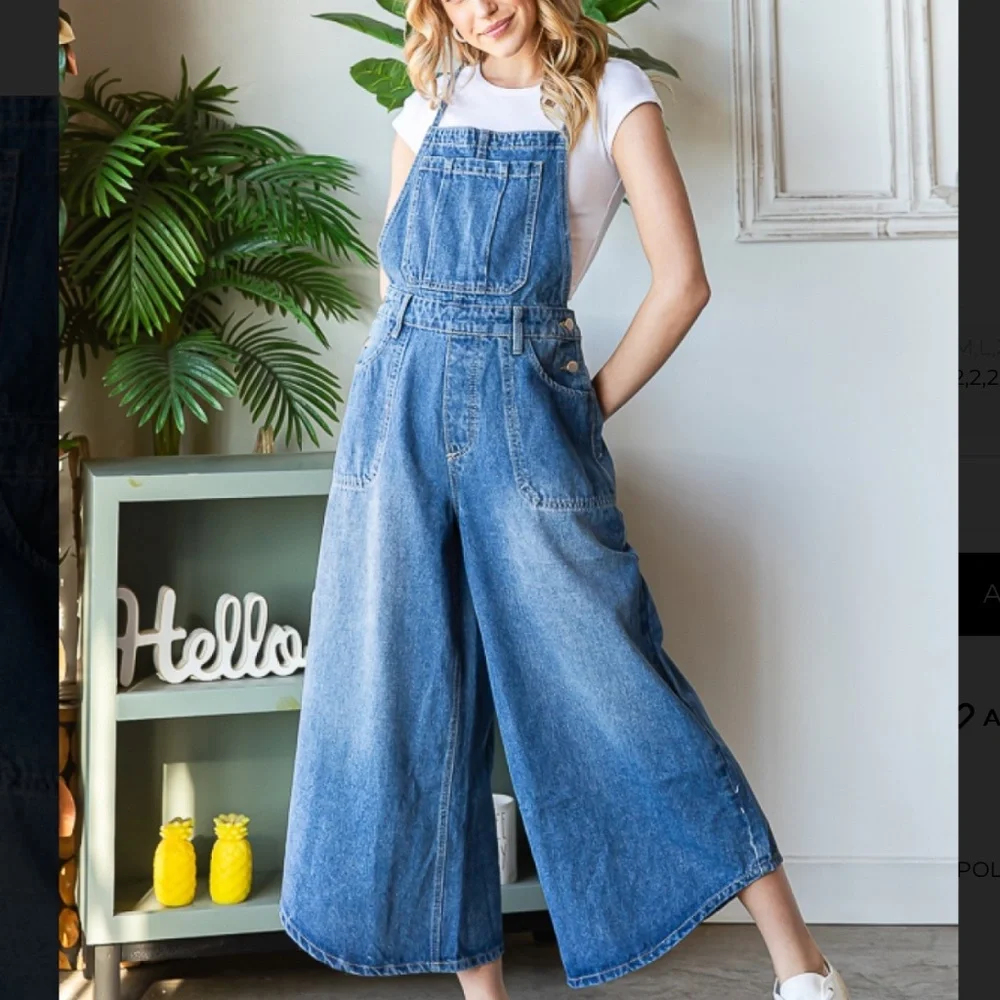 Oli and Hali 💚 479 Oli & Hali Denim Bib Overalls Jumpsuit SR2
